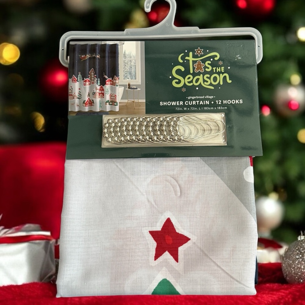 Santa Clause is Coming to Town Shower Curtain